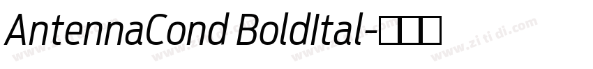 AntennaCond BoldItal字体转换